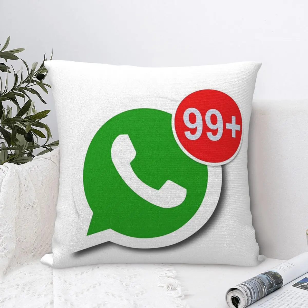 WhatsApp Messages Pillow Case Pillow Cover Of Sofa Big Size Throw Pillows Decorative Pillow