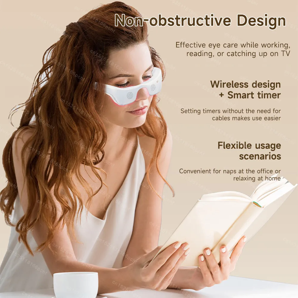 جهاز تدليك العين الكهربائي EMS العلاج بالضوء الأحمر جهاز تجميل العين مكافحة الشيخوخة العناية بالعين الساخن والبارد التعب الإغاثة الهالات السوداء #5