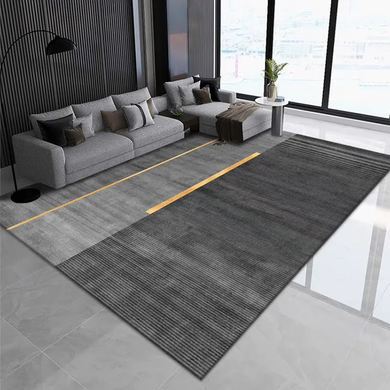 Crystal Velvet Nordic Home Living Room Carpet Wear-Resistant Anti-Slip Large Area Full Carpet Office Study Dirty Floor Mat