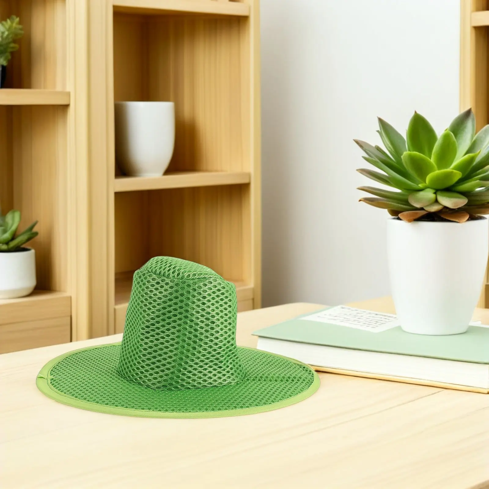 Flat Top Hat Korean Green High Official Ribbon Wide Brim Mesh Cap Costume Headwear Cosplay Performance