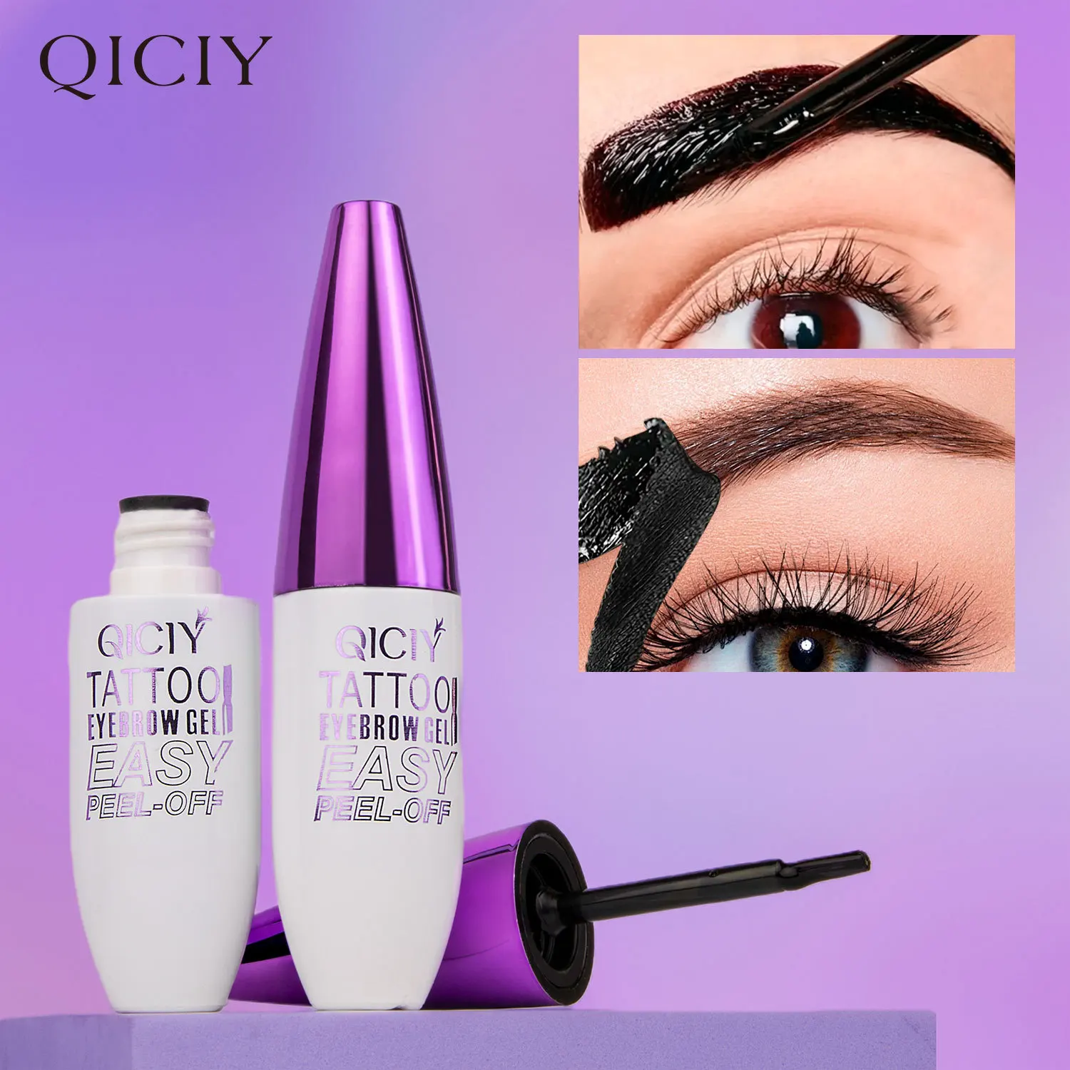Colle à sourcils paresseuse, crème de teinture, imperméable, résistante à la sueur, Durable, sans décoloration, stylo de Style stéréo pour sourcils sauvages