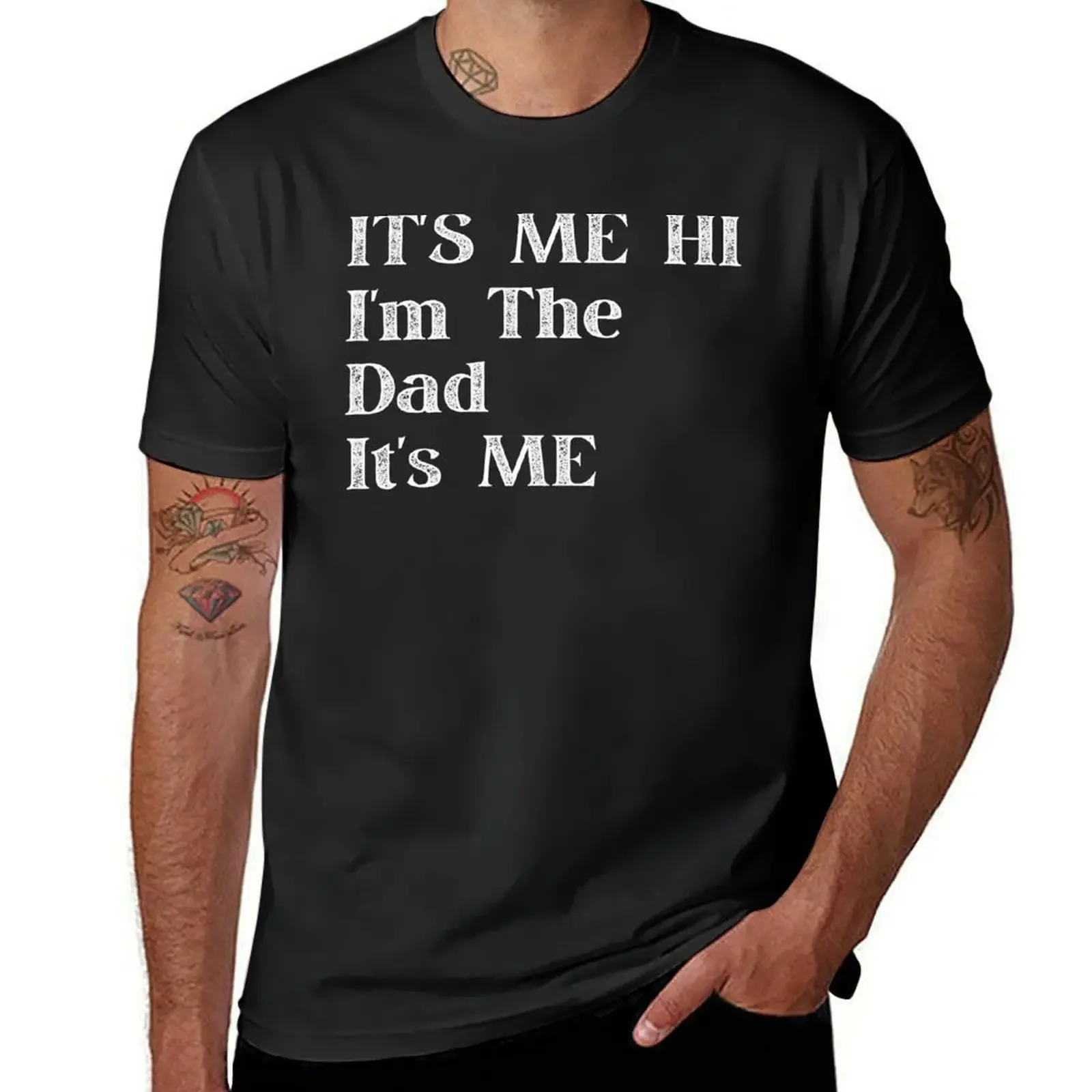 Funny Dad, It's Me Hi I'm The Dad It's Me, Cool Dad, Fathers Day Gift T-Shirt hippie clothes men clothes