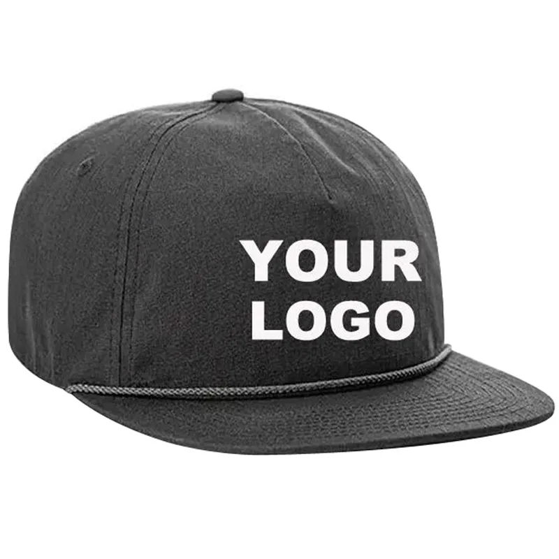 Customized Unstructured Baseball Caps Washed Cotton 5 Panels OEM Embroidery Printing Logo Flat Brim Adult Kids Dad Dead Hats