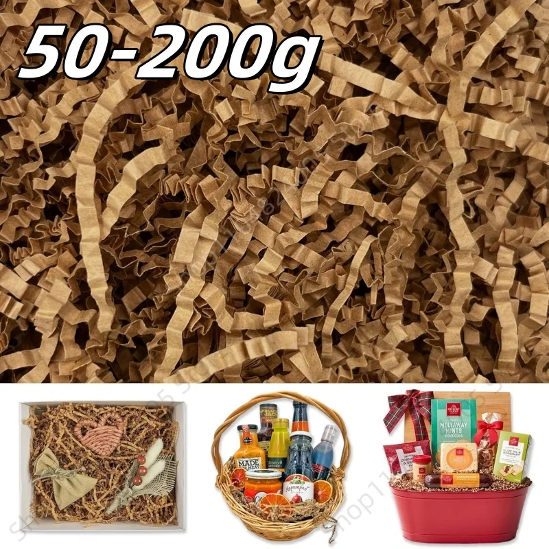 50-200g papier déchiqueté coloré boîte-cadeau remplissage bricolage mariage fête d'anniversaire décoration froissé coupé emballage cadeau déchiqueter papier