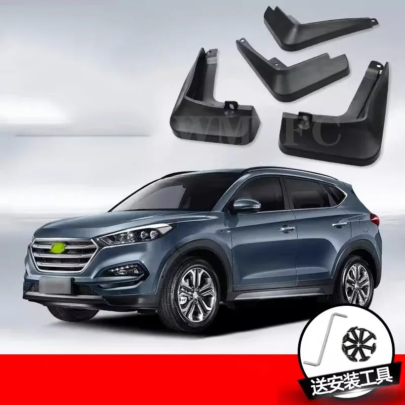 Set Molded Mud Flaps For Hyundai Tucson TL 2015 - 2020 Mudflap Splash Guards Mudguard Fender Front Rear 2016 2017 2018