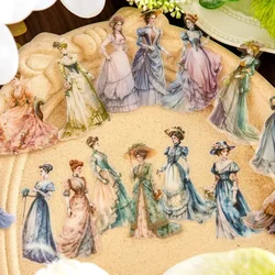 30Pieces Sticker Pack Coming from Painting Character Story School Supplies Handbook Material Decorative Scrapbook 125*85mm