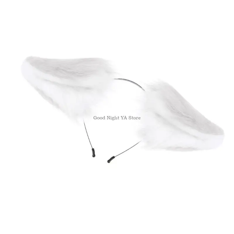 Moderne kattenoorhoofdbanden Zachte pluche haarband Cosplays Haaraccessoire Verstelbaar voor dames Meisjes Themafeesten
