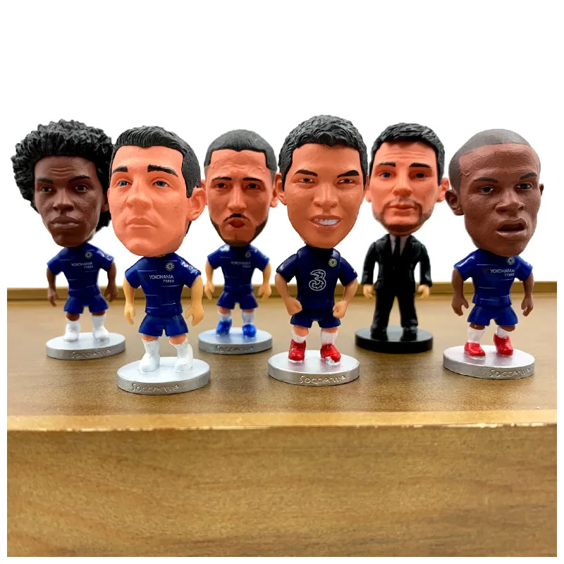 Messi C Ronaldo star figure ornament, De Bruyne van Dijk Sterling Moras Neymar doll birthday present