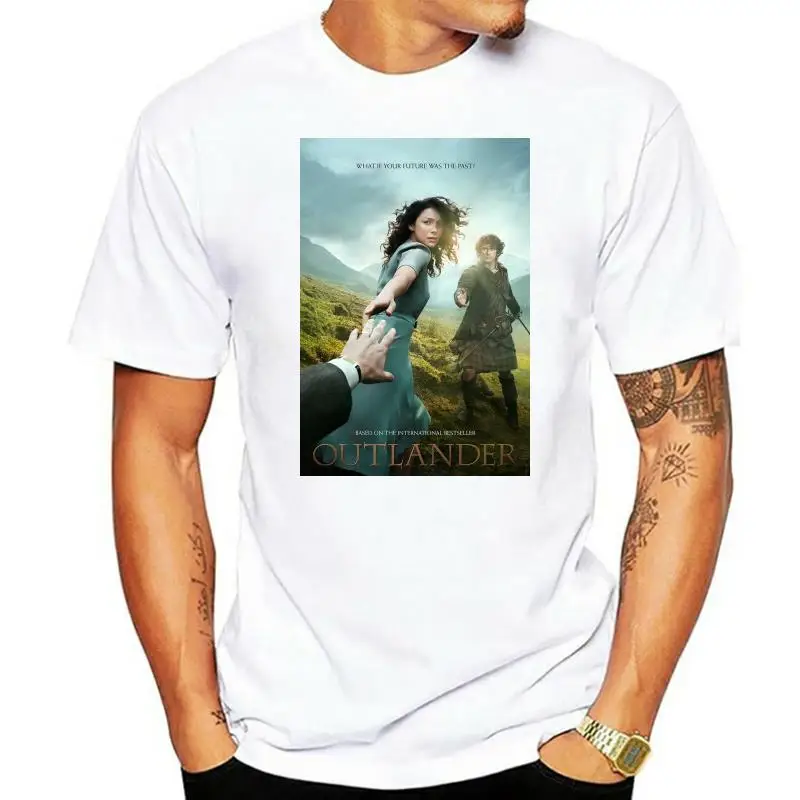 Men t shirt Unisex Outlander TV Series Poster Art Plus Size Black Vintage t-shirt novelty tshirt women