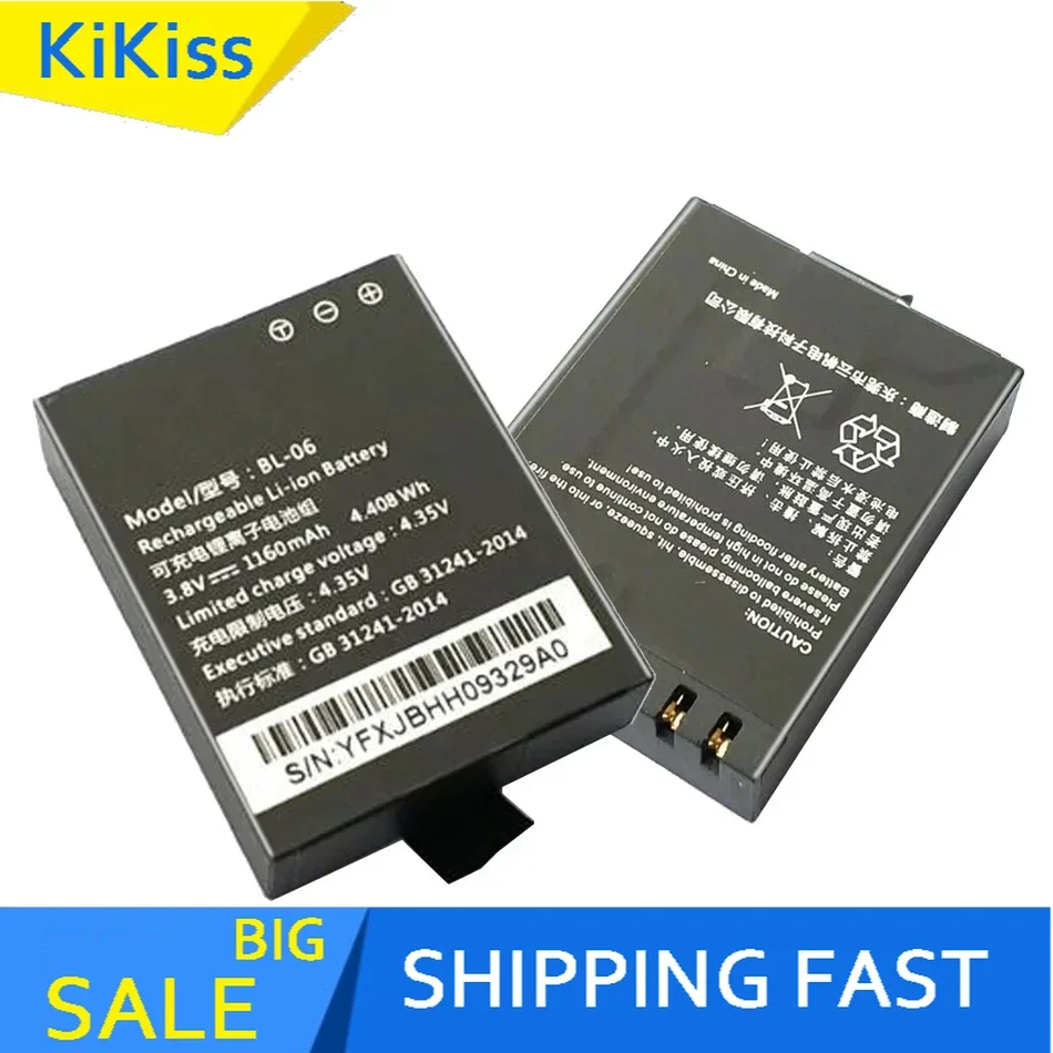 For EZVIZ S6 S5 S2 S1C, BL-06(For EZVIZ) 1160mAh Digital Camera Battery