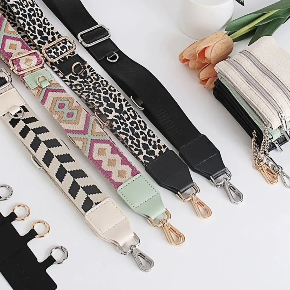 Hot Sale Shoulder Bag Strap Adjustable Women Crossbody Strap Mobile Phone Lanyards With Zippered Pouch Wide Purse Strap Bag Part