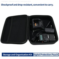 QUANSHENG K5 Handbag Storage Box Carrying Case Storage Hand Bag For BAOFENG UV-5R Series UV-5RA 5RE Plus TYT Radio Walkie Talkie