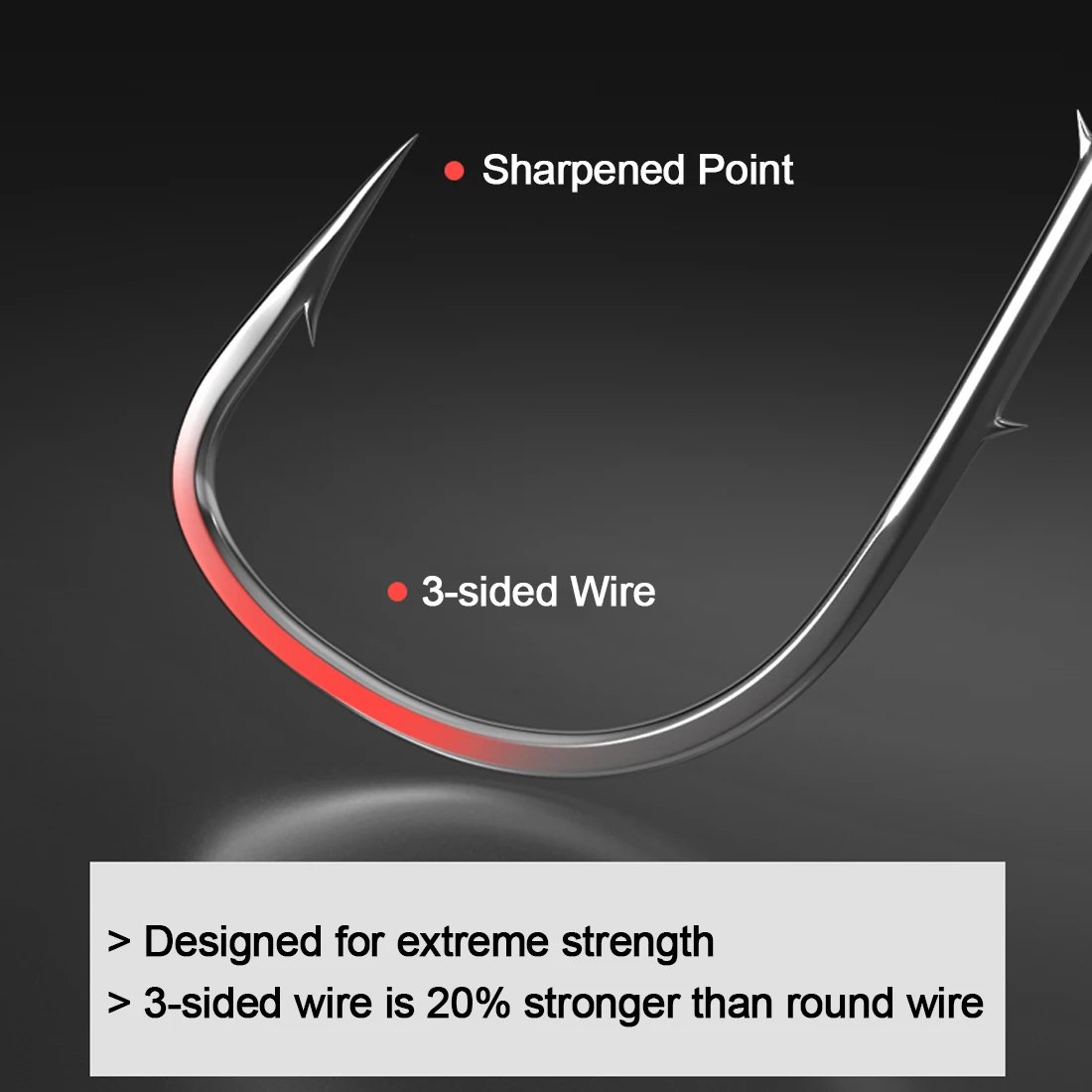 FishTrip 90 درجة تهزهز رئيس هوك الصيد طويلة عرقوب مزورة تهزهز السنانير المياه المالحة أبردين تهزهز السنانير جولة بيند قالب معالجة