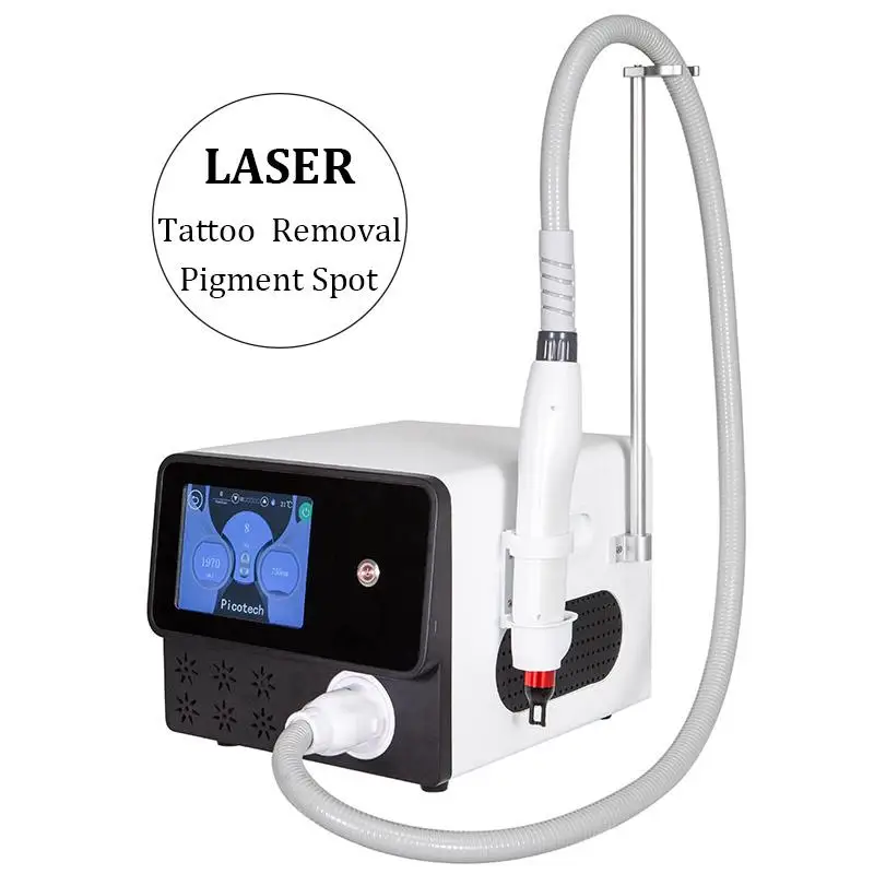 22023 MELHOR Q Switched ND Yag Laser Máquina de remoção de tatuagem 755nm 1064nm 532nm 1320nm Pico Laser Machine