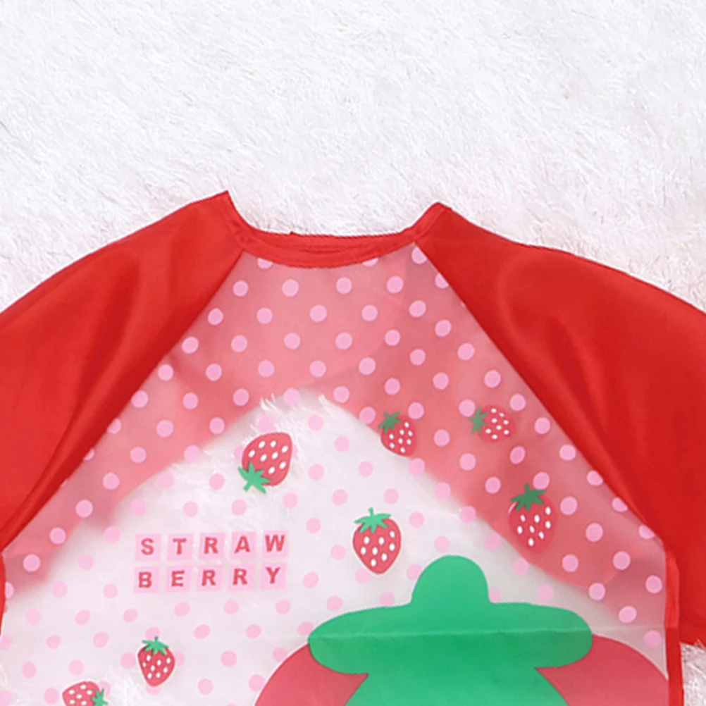 

2Pcs Waterproof Art Aprons for Kids Cartoon Design Long Sleeve Painting Cooking Disposable Easy Clean Reusable Storage