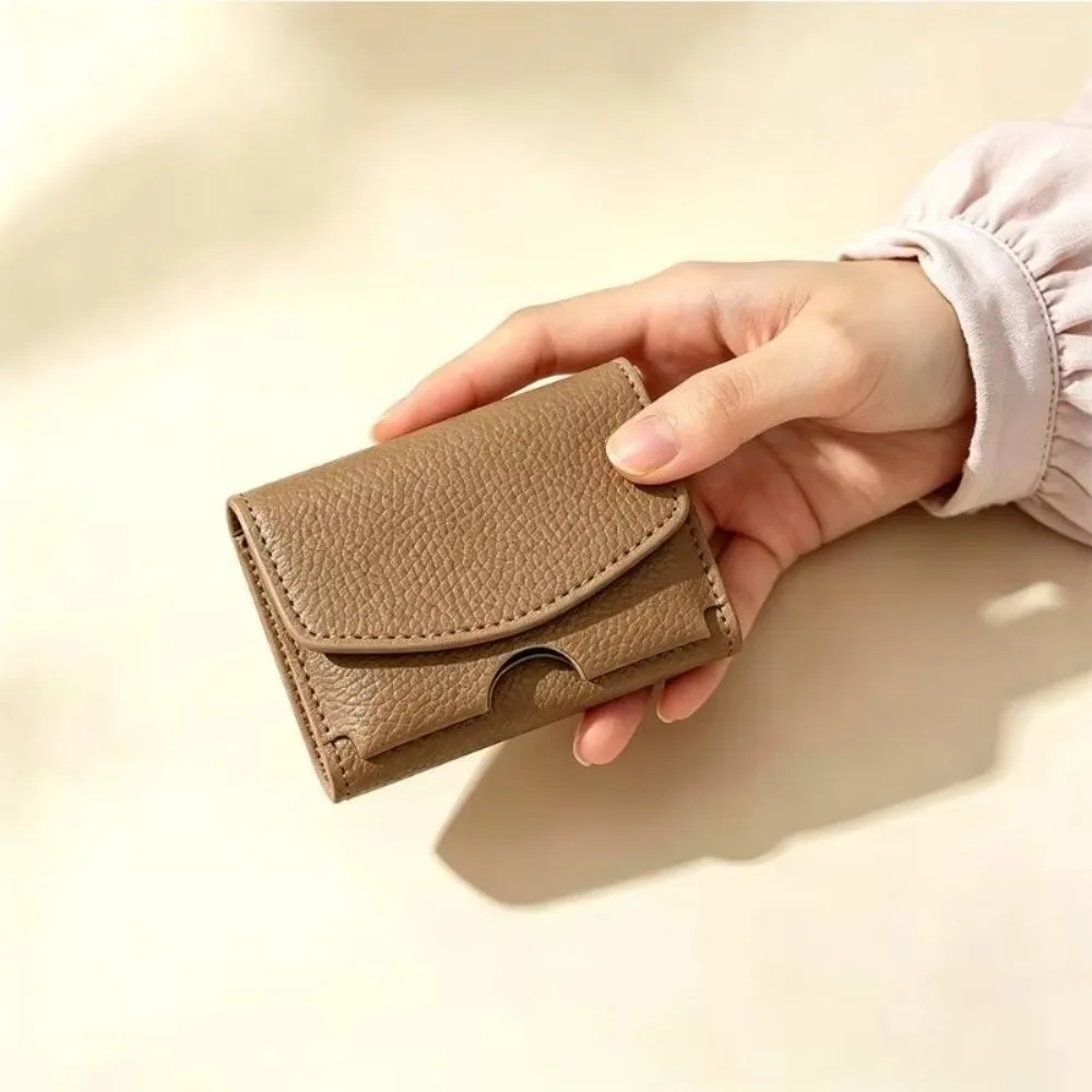 Mini PU Leather Short Women Wallet Coin Pocket Ins Style Mini Bifold Purse Compact Design Ladies Clutch Wallet For Ladies