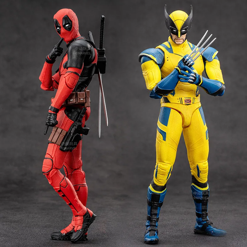 New movie Deadpool & Wolverine Joint replaceable Action Figures PVC Model Statue Desk Decor doll Toy Collectible Gifts