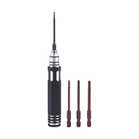 4-in-1 Hex Screwdriver Set Metal Tool Kit 1.5/2.0/2.5/3.0mm for RC Helicopter Car Airplane Drone Aircraft Models Repairing