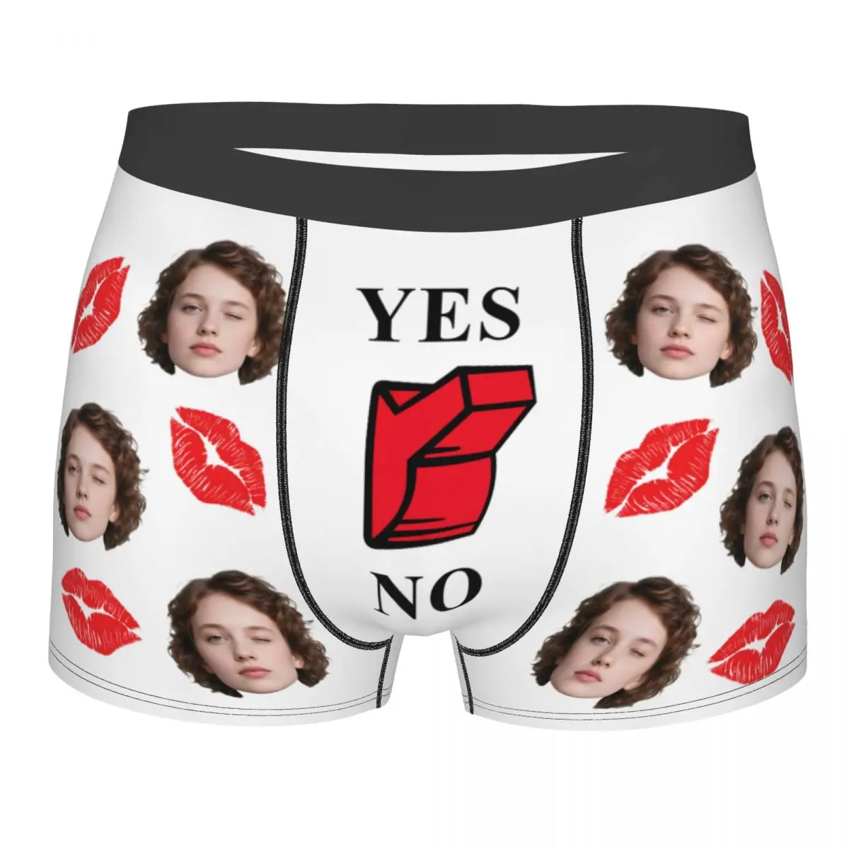 Personalized Custom Men Boxers Briefs For Husband Boyfriend Valentine's Day Gift DIY Text Face Photo Underwear  Underpants