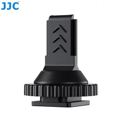 JJC Cold Shoe Adapter For DJI Mic 2 with 1/4-20 Tripod Thread Adapter for Use On Cages Tripods And On Camera Hot Shoe
