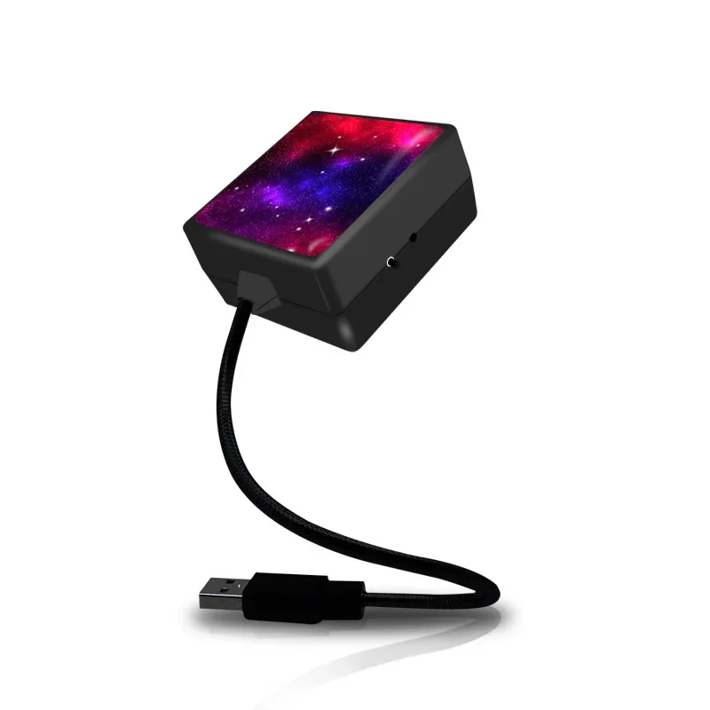 USB Car Interior LED Lights with Star Projector for Home and Outdoor Atmosphere