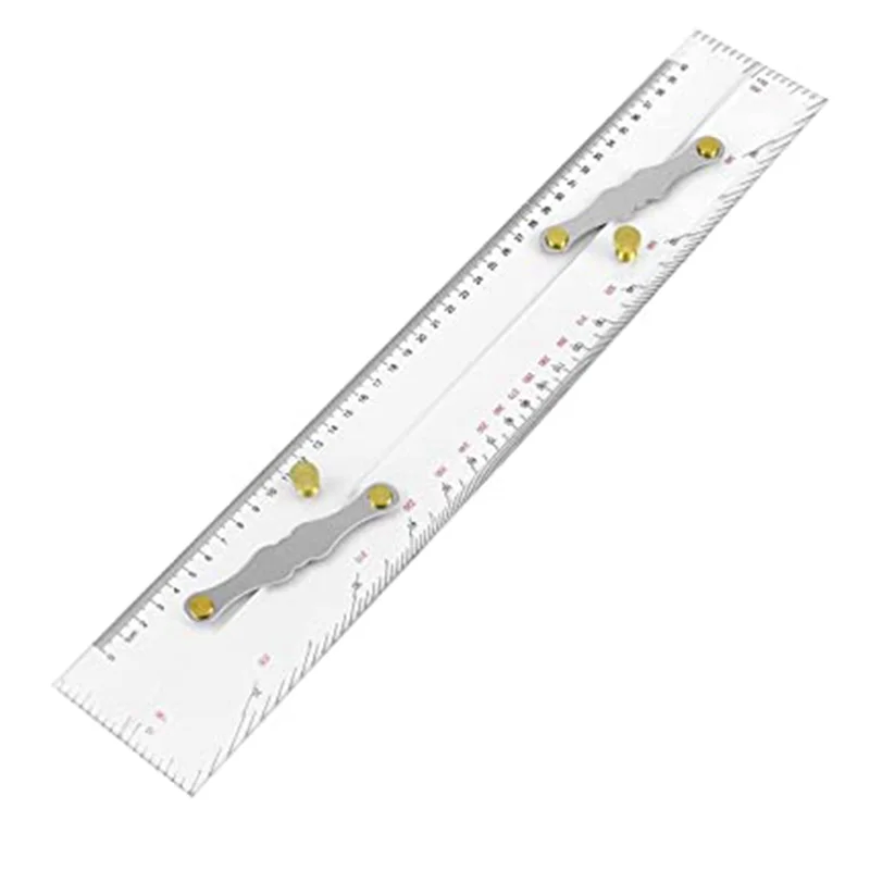 Marine Parallel Ruler Clear Scales, Mapping Points to Pull Parallel Ruler 450MM, Nautical Charts Parallel Ruler for Boat HOT