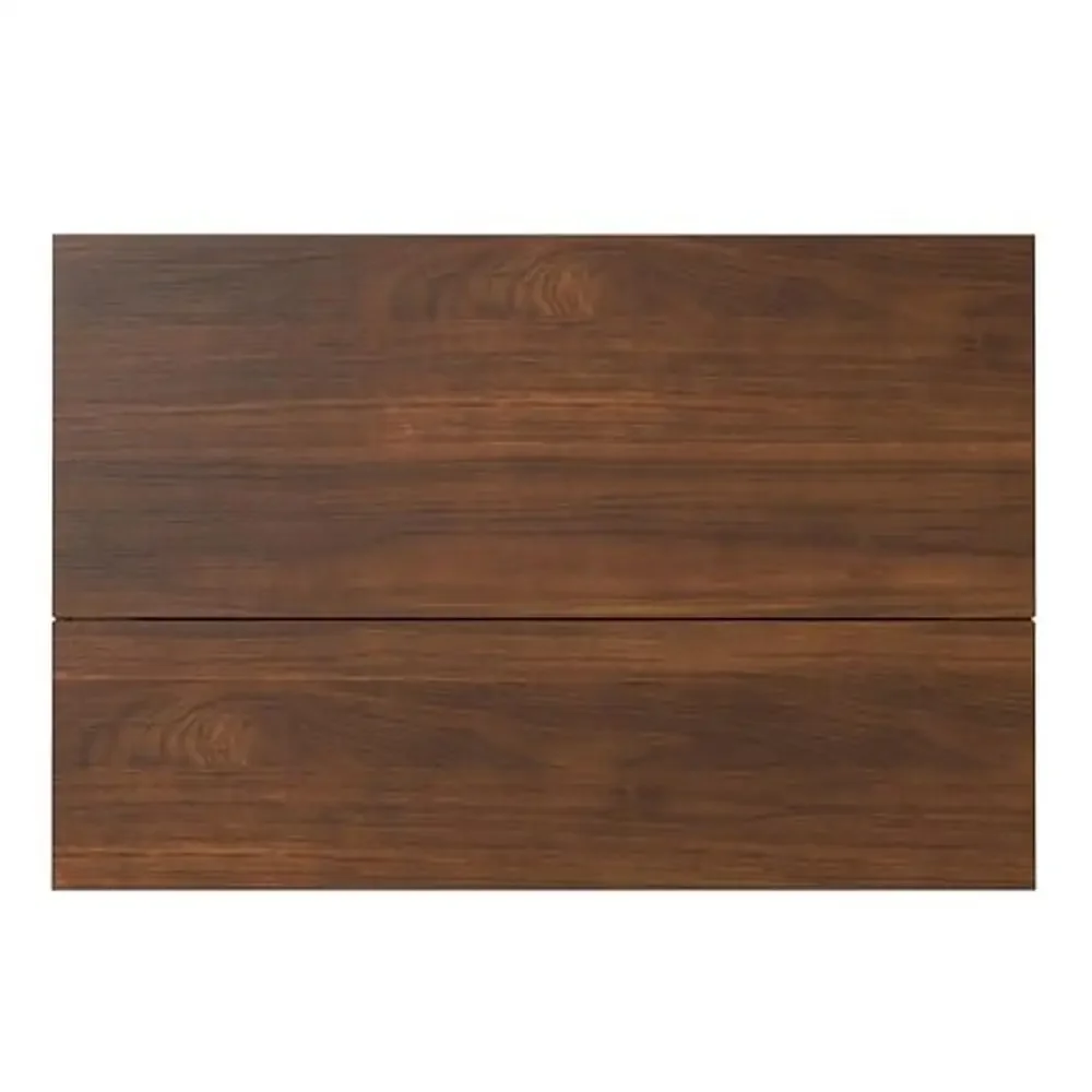 Mesa de centro rectangular de 36 ", diseño Industrial, compartimento de almacenamiento de chapa de nogal de madera maciza, mesa de sofá para habitación familiar