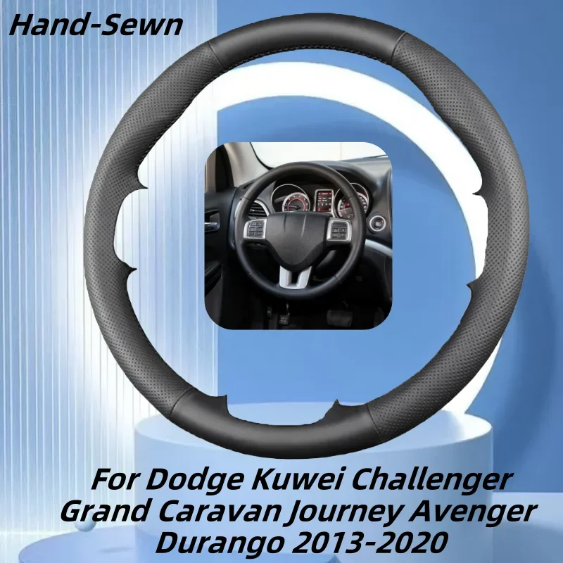 

Car Steering Wheel Cover Hand-Sewn Microfiber Leather For Dodge Kuwei Challenger Grand Caravan Journey Avenger Durango 2013-2020