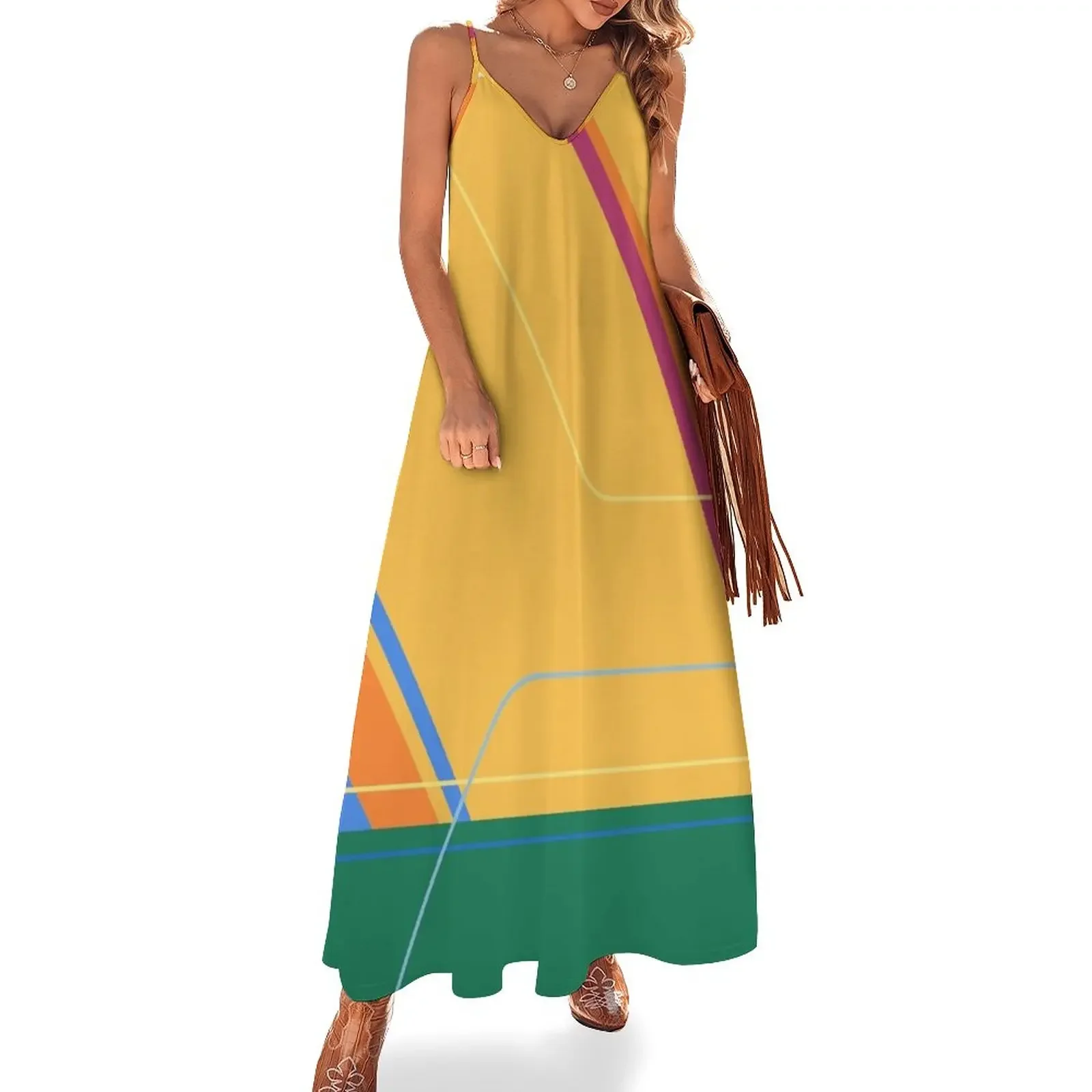 

Carousel of Progress Wall Sleeveless Dress Aesthetic clothing dress women summer