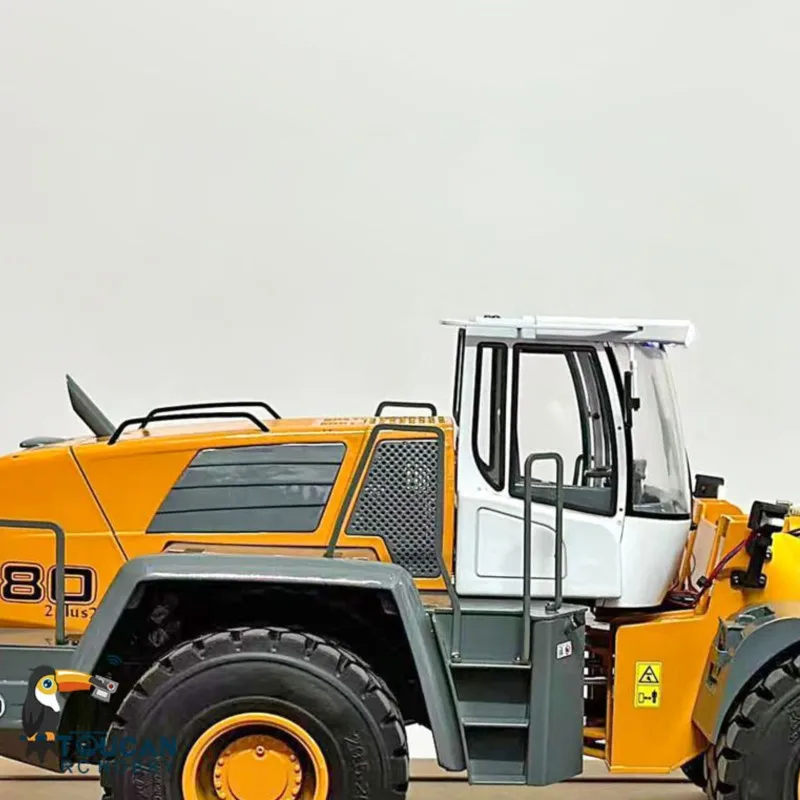 

Новый радиоуправляемый гидравлический колесный погрузчик JZM RC 1/14 580, строительная техника на пульте управления, модель RTR со звуком и светом, игрушка Toucan I6s Flysky
