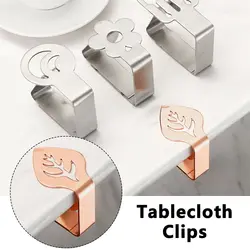 1PC Stainless Steel Tablecloth Clips Wedding Tablecloth Stable Clamp Holder Table Cover Fixed Windproof Clip Kitchen Decor