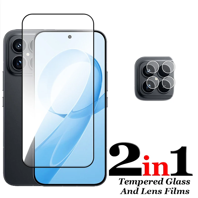 6in1 لـ Redmi K90 Pro Max Glass لـ Redmi K90 الزجاج المقسى 2.5D غطاء كامل واقي للشاشة الغراء لفيلم Redmi K90 Pro Max