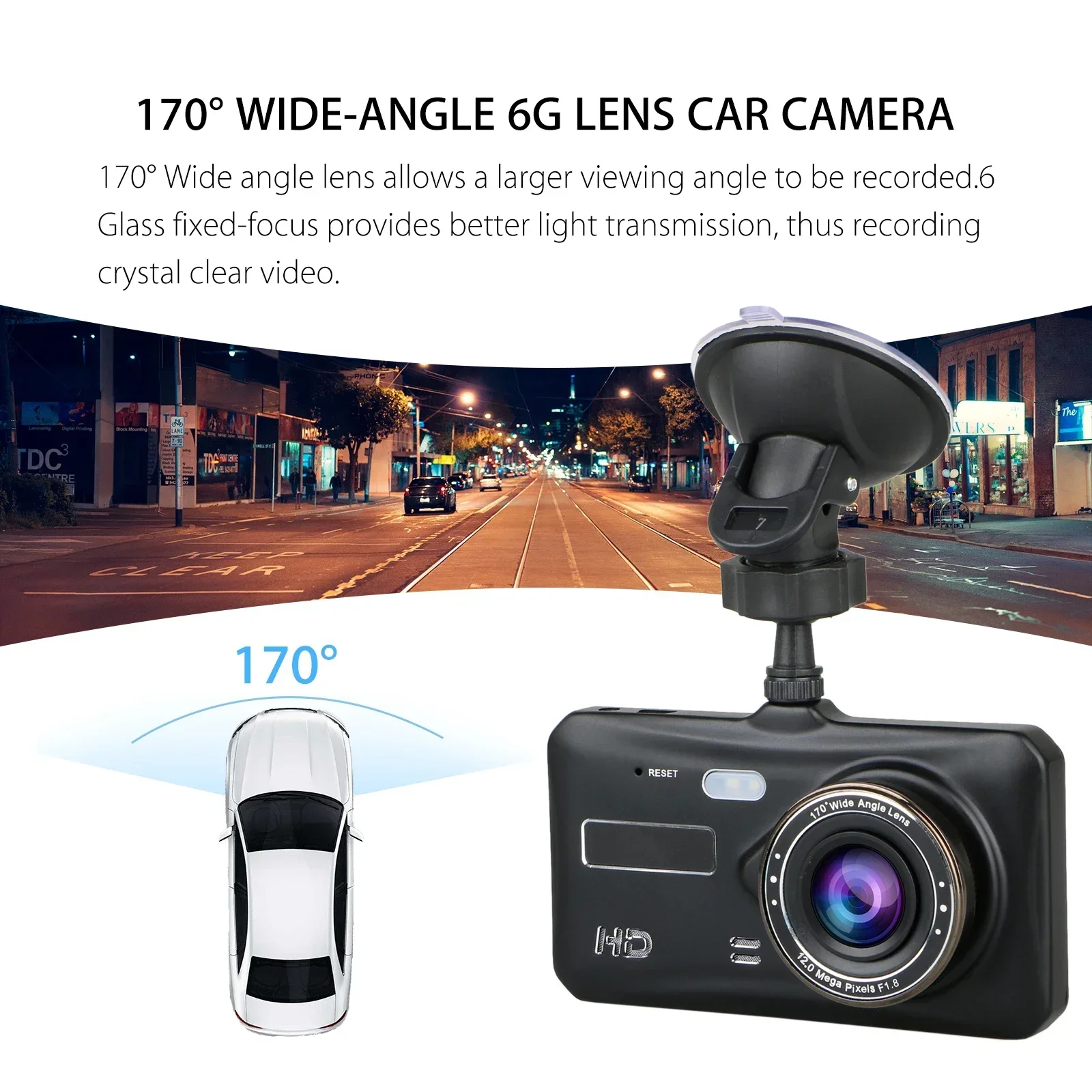 Dash Cam Front and Rear Camera DVR Car Video Recorder Vehicle Black Box HD 1080P Night Vision Driver Recorder car accessories