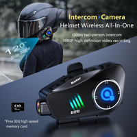 Q28 Motorcycle WIFI Bluetooth Helmet Headset HD Driving Recorder Wireless Camera 1080P Hard Disk Video Recorder Call Headset