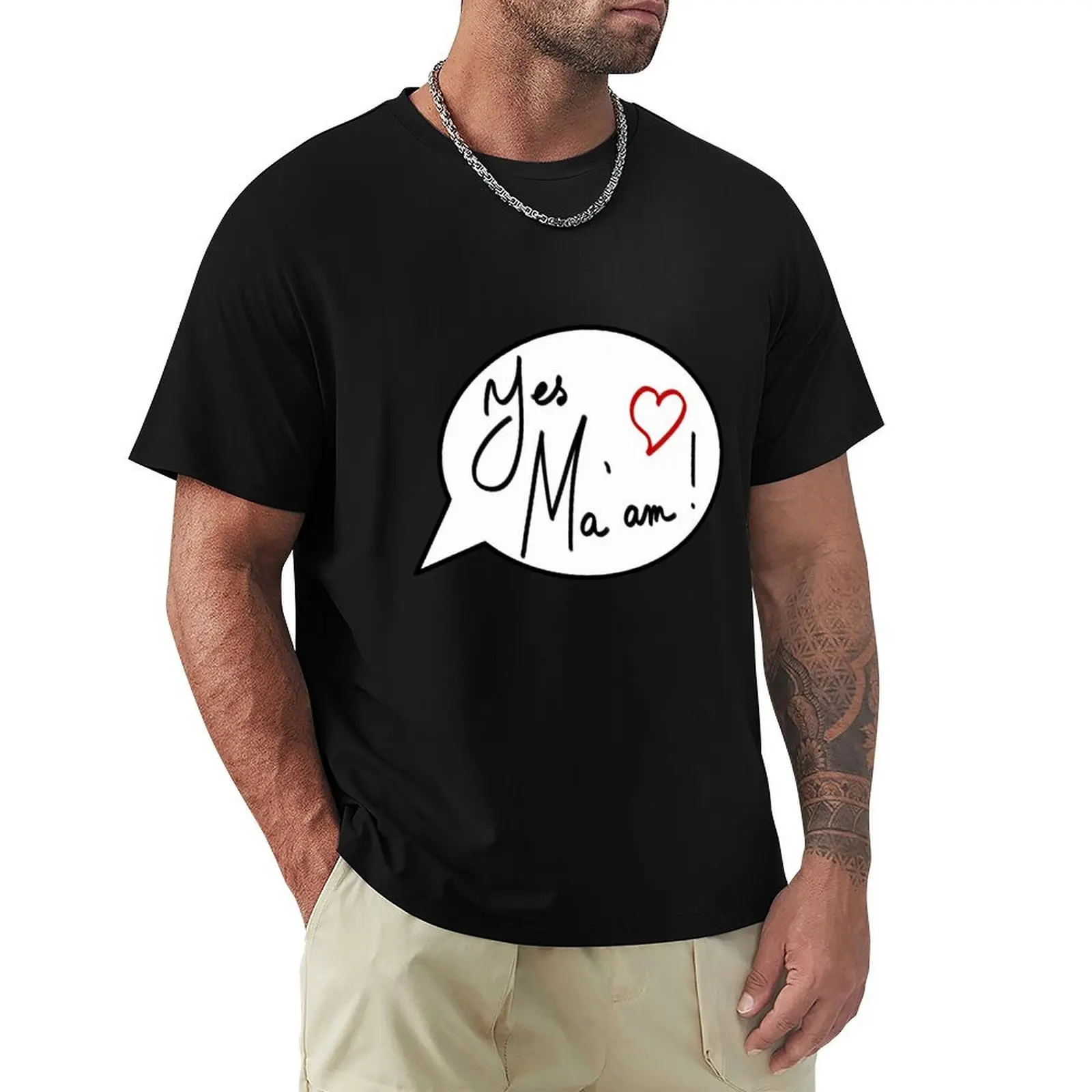 

Yes Ma'am ! T-Shirt blanks football t shirt Personalized t-shirt Luxury man men clothing