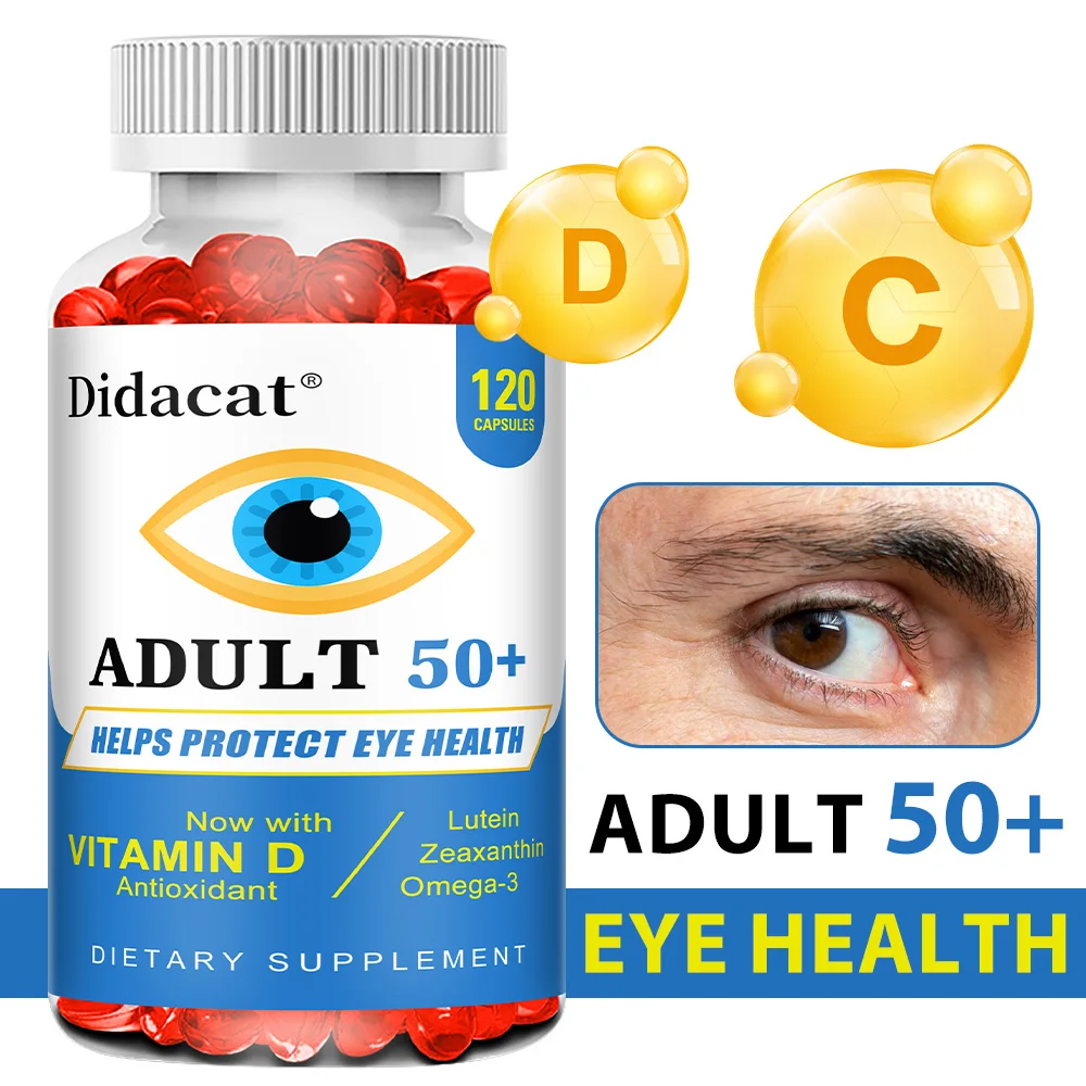 

Lutein and Zeaxanthin Eye Vitamin Supplement, Containing Vitamins C, E, and Zinc To Support Vision, for Adults & Seniors