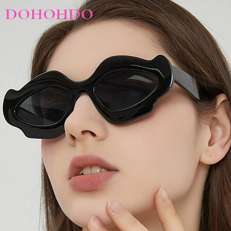 

Fashion Irregular Shape Women Sunglasses Trendy Luxury Brand Design Men Sunglass Street Photography Party Colorful Eyewear UV400