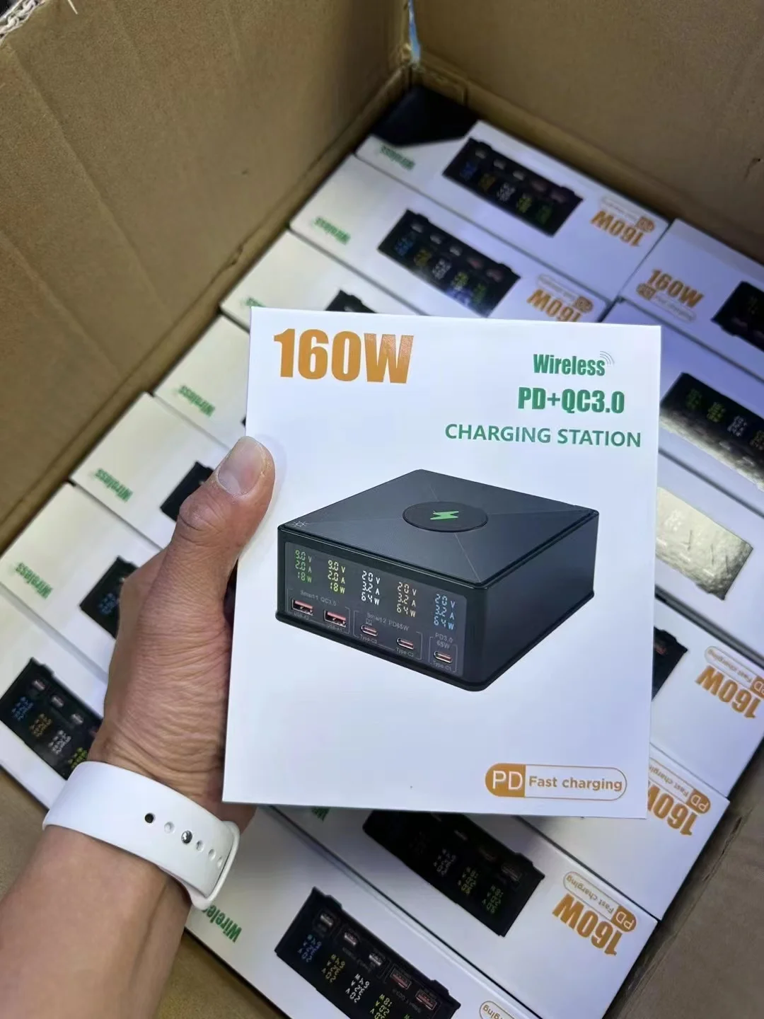 160w-wireless-pd-qc30-fast-charger-station-pd-fast-charging-mobile-repair-power-station-digital-screen-usb-and-type-c-working