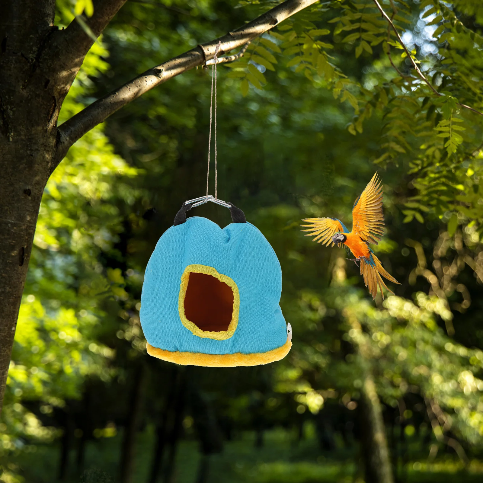 

Warm Bird Nest Round M Size for Parrot Indoor Outdoor Sleeping Play Bed - Soft Secure Shelter Pet Birds Cotton