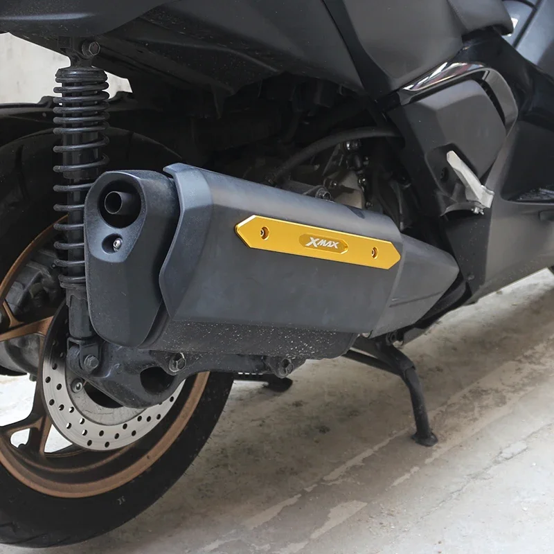 Suitable for Yamaha XMAX300 2023 Modified Exhaust Pipe Anti-fall Shell Aluminum Alloy Anti-Scalding Decorative Cover Accessories