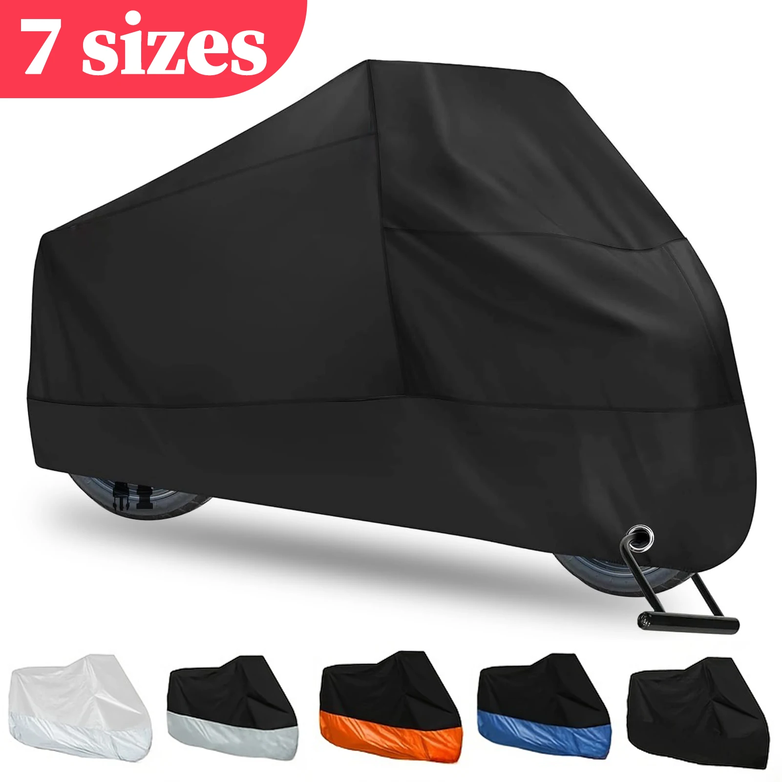 Motorcycle Cover Protection Outdoor Exterior Anti UV Sun Snow Rain Winter Summer Windproof Dustproof Waterproof Accessories