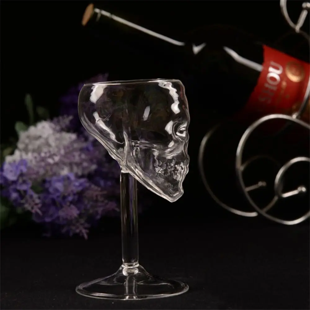 Transparent Cocktail High Accessories Drink Bottle Univers Red Wine Cup Beer Wine Cup Glass Skull Bottle Skull Cup