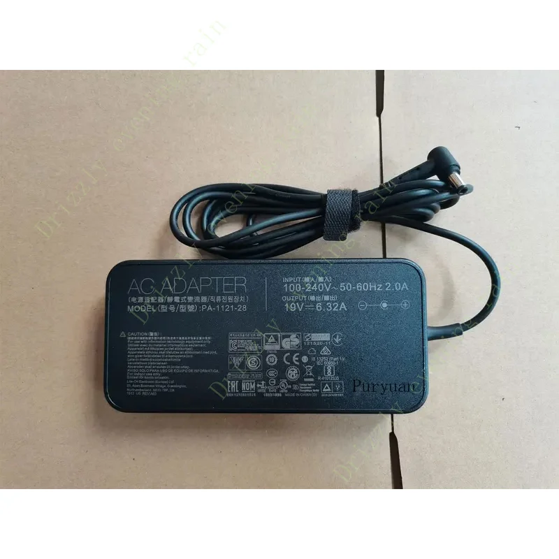 New 120W 19v 6.32A PA-1121-28 5.5mm AC adapter for Asus ROG gl552v gl552vw notebook original slim puryuan charger