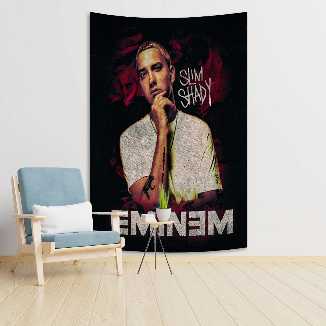 Хип-хоп-гобелен-Эминем-альбом-искусство-Настенный-декор-Бохо-домашний-декор-настенные-гобелены-Мандала-аксессуары-для-домашнего-декора