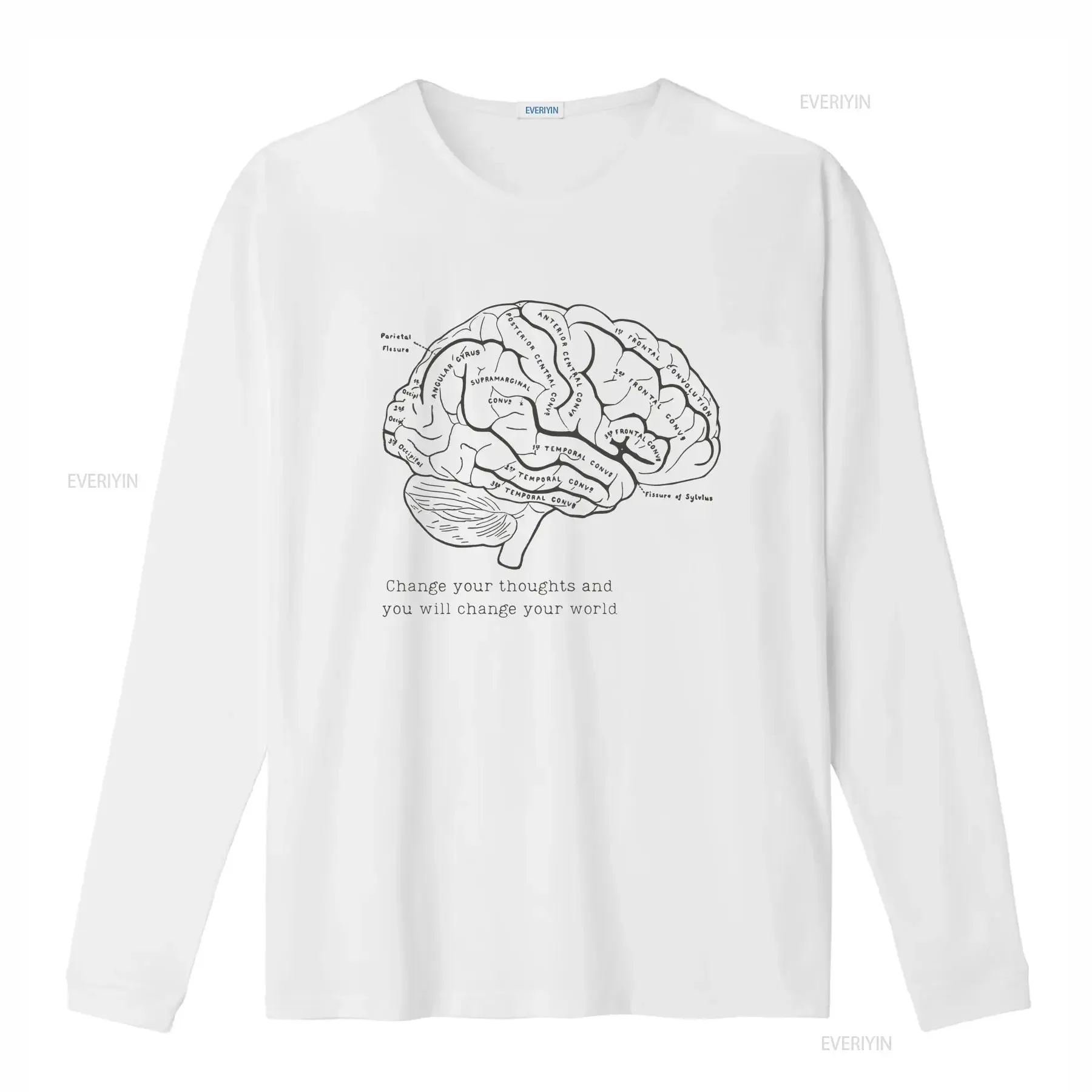 Brain Anatomy T Shirt Funny Nurse PsychologisT Mental Health Behavioral School Psych vintage Washed Top For Everyday Wear