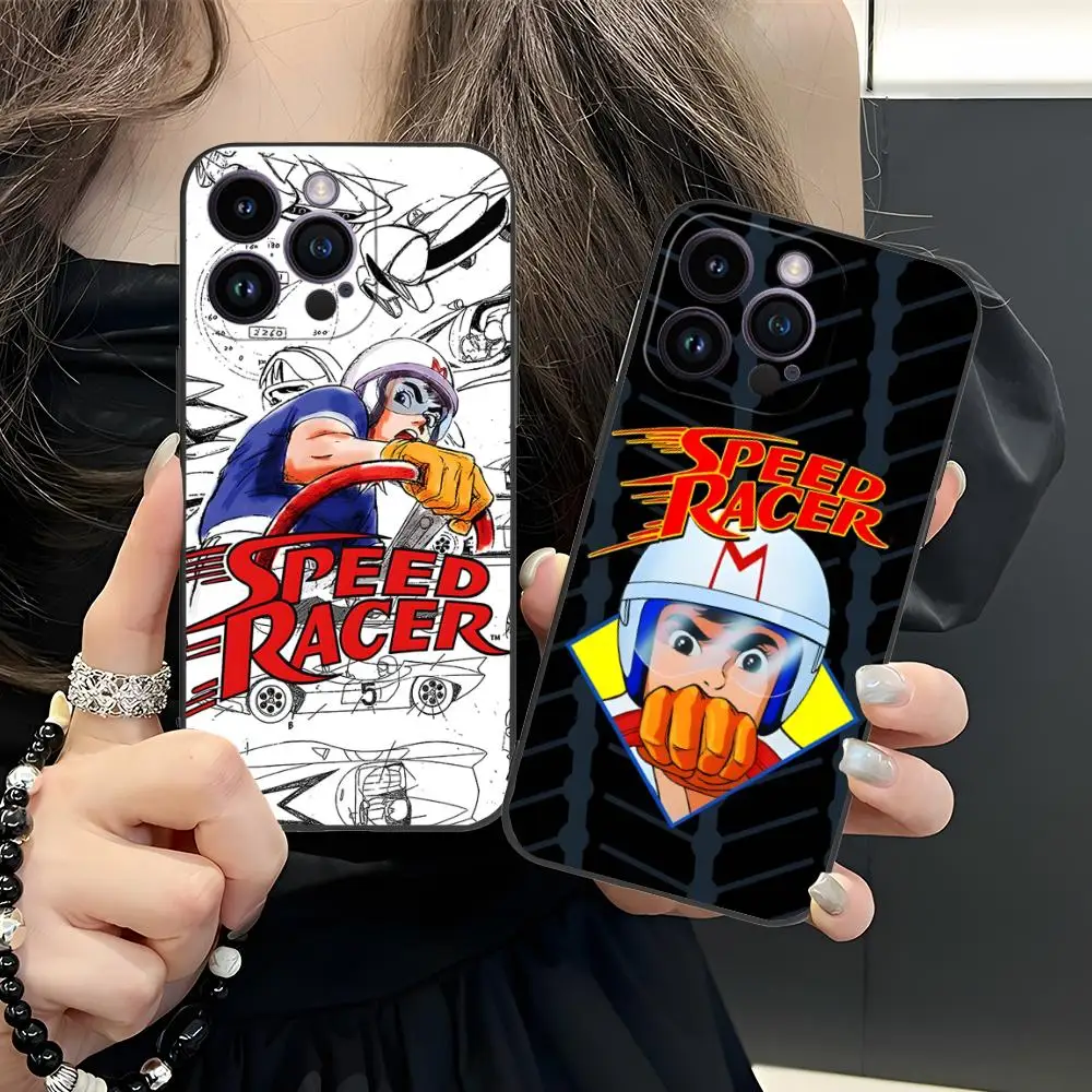 

Чехол для мобильного телефона Speed Racer для iPhone 17, 16, 15, 14, 13, 12, 11 X XR XS 8 7 Pro Max Plus, мини-красочный чехол, роскошный красивый чехол