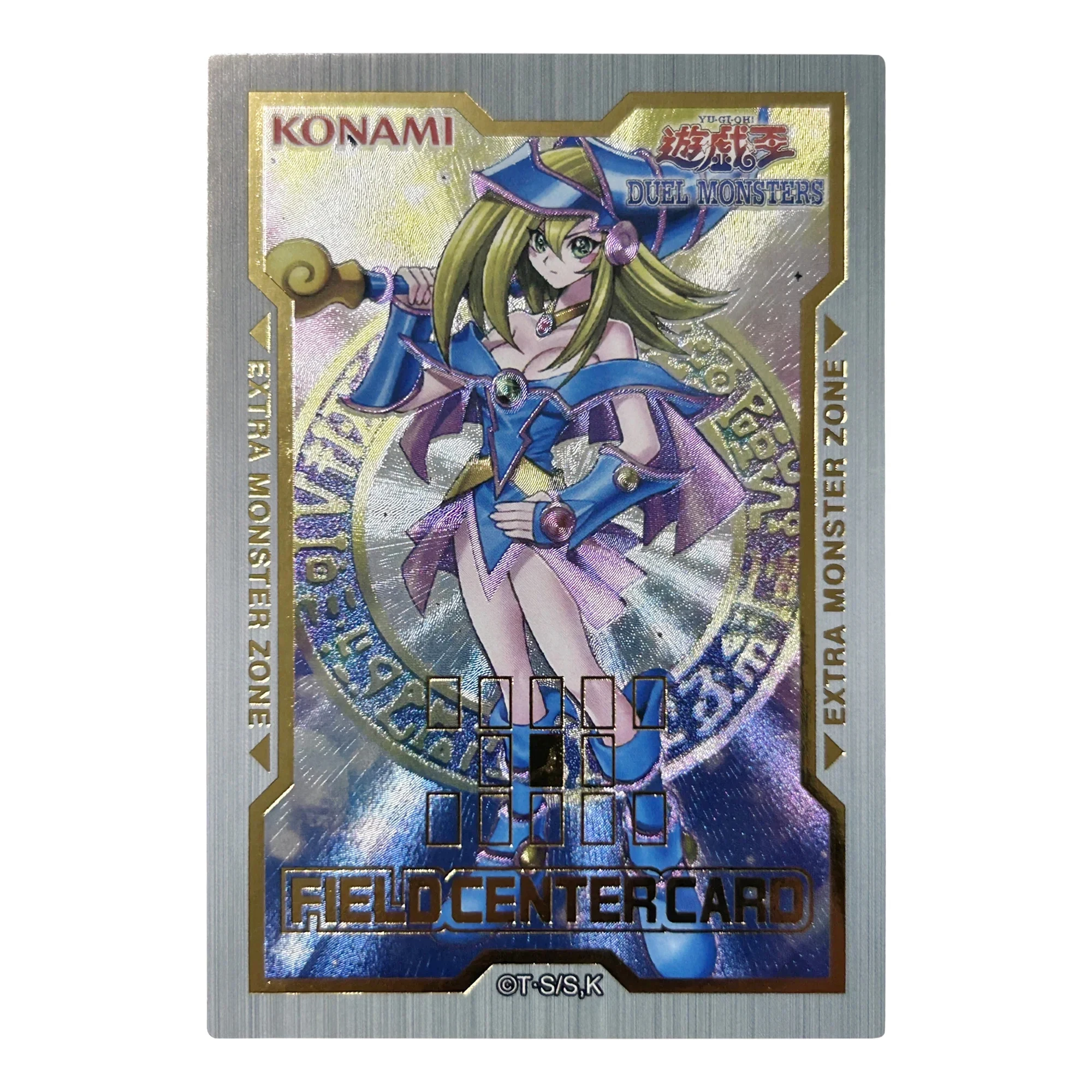 Diy Self Made Yu-Gi-Oh! Dark Magician Girl Utr Coarse Flash Collection Card Holactie The Creator of Light Card Anime Gift Toy