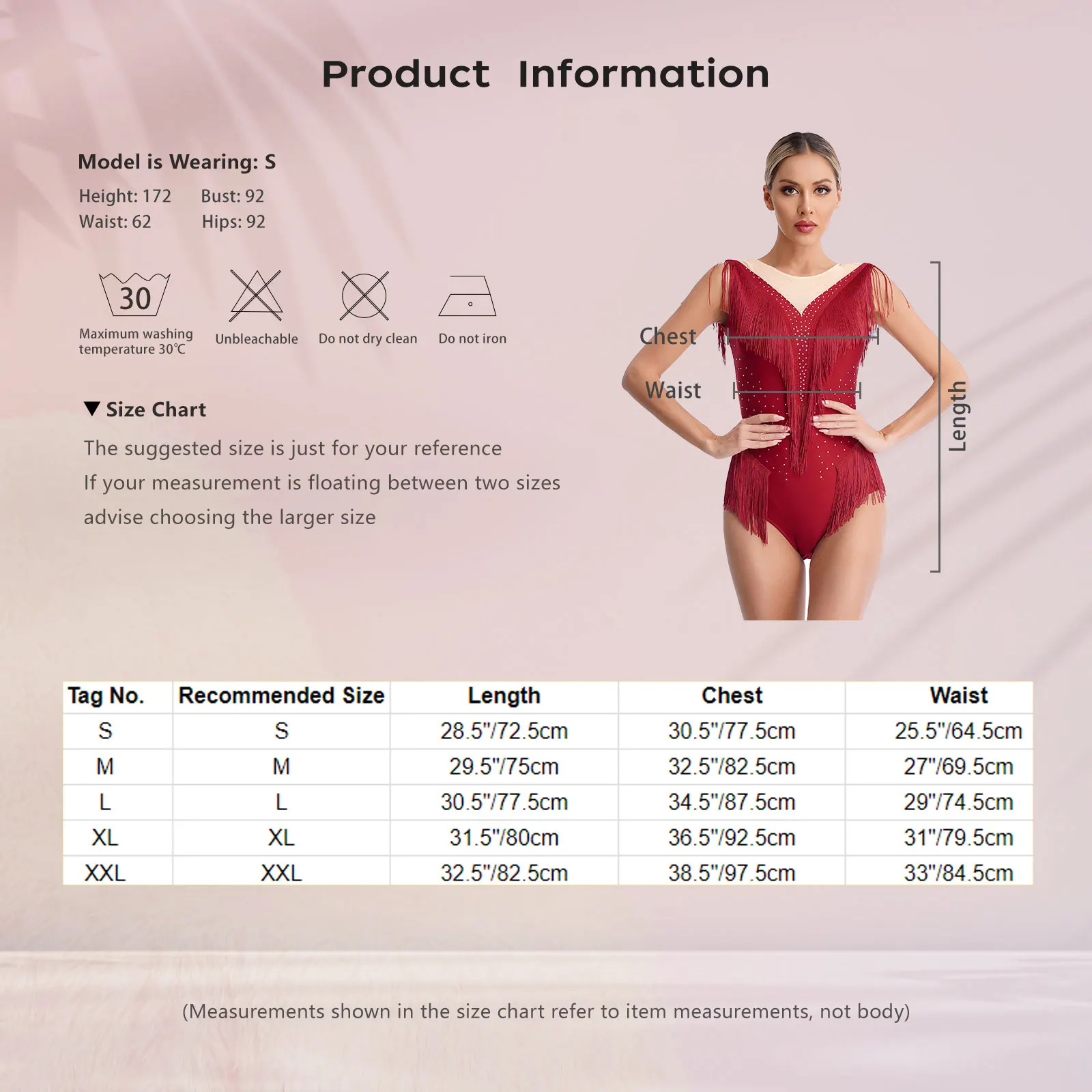 Women Tassel Latin Dance Dress Shiny Rhinestones Figure Skating Ballet Dance Costumes Leotards Stage Performance Dancewear