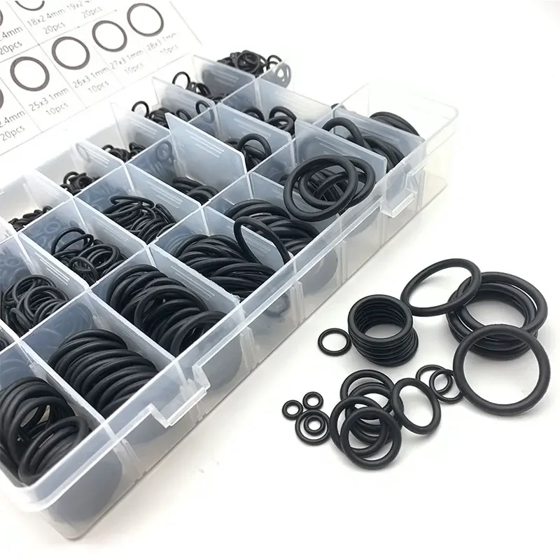 1200pcs O Ring Sealing Washer Set Nitrile Rubber NBR Oring High Temperature Corrosion Oil Resist for Automotive Plumbing Gasket