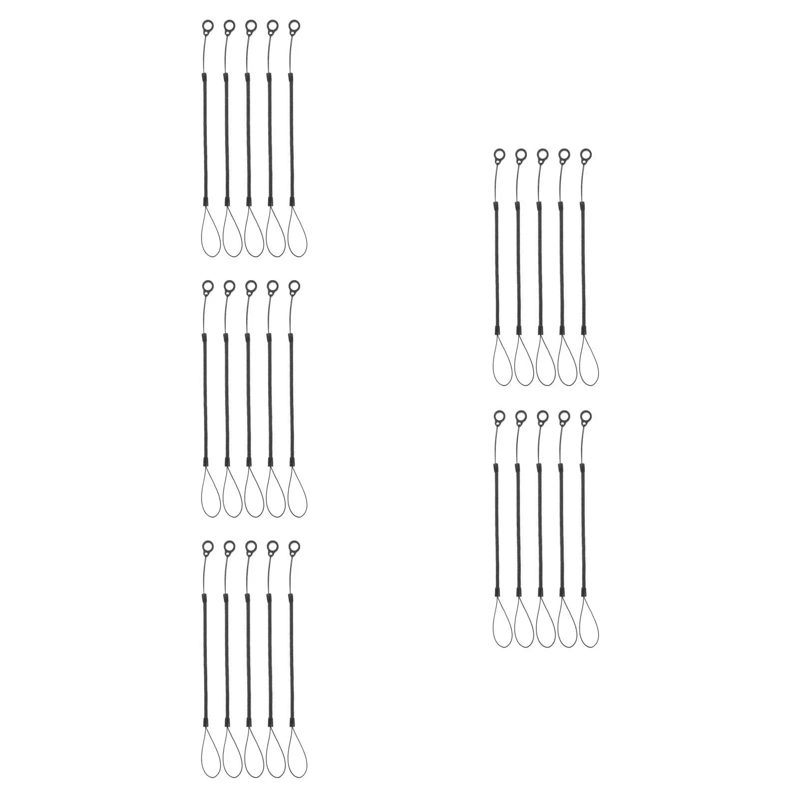 

5pcs Spring Pen Straps Holder Leash Elastic Anti-lose Tablet Lanyard Stylus Chain for Clipboard Pens